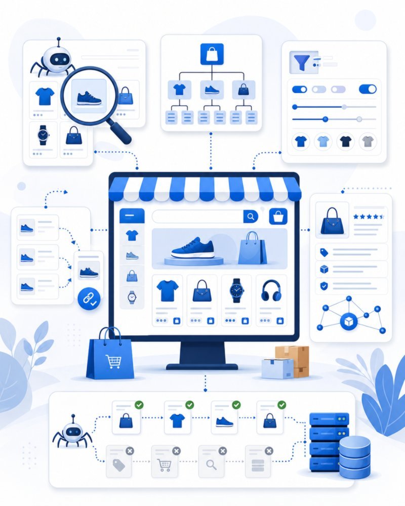 eCommerce technical SEO dashboard